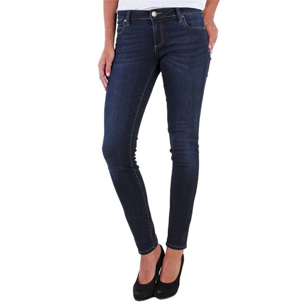 KUT from the Kloth Women's Mia Toothpick Skinny Jeans Dark Wash Size 4